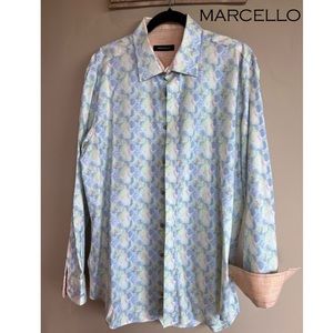 Mens Marcello Spring long sleeve multicolored Dress Shirt